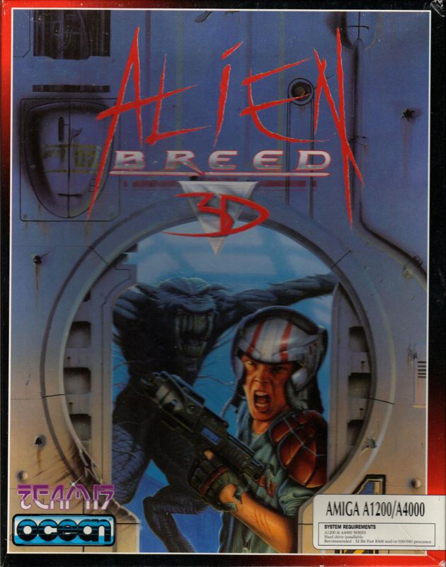 Alien Breed 3D box art for Amiga CD32